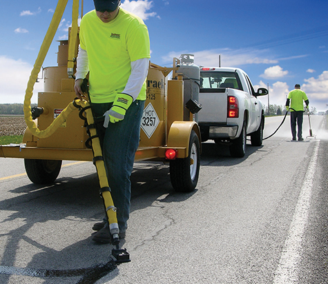 Anchorage Alaska asphalt repair and crack sealing by asphalt contractors.