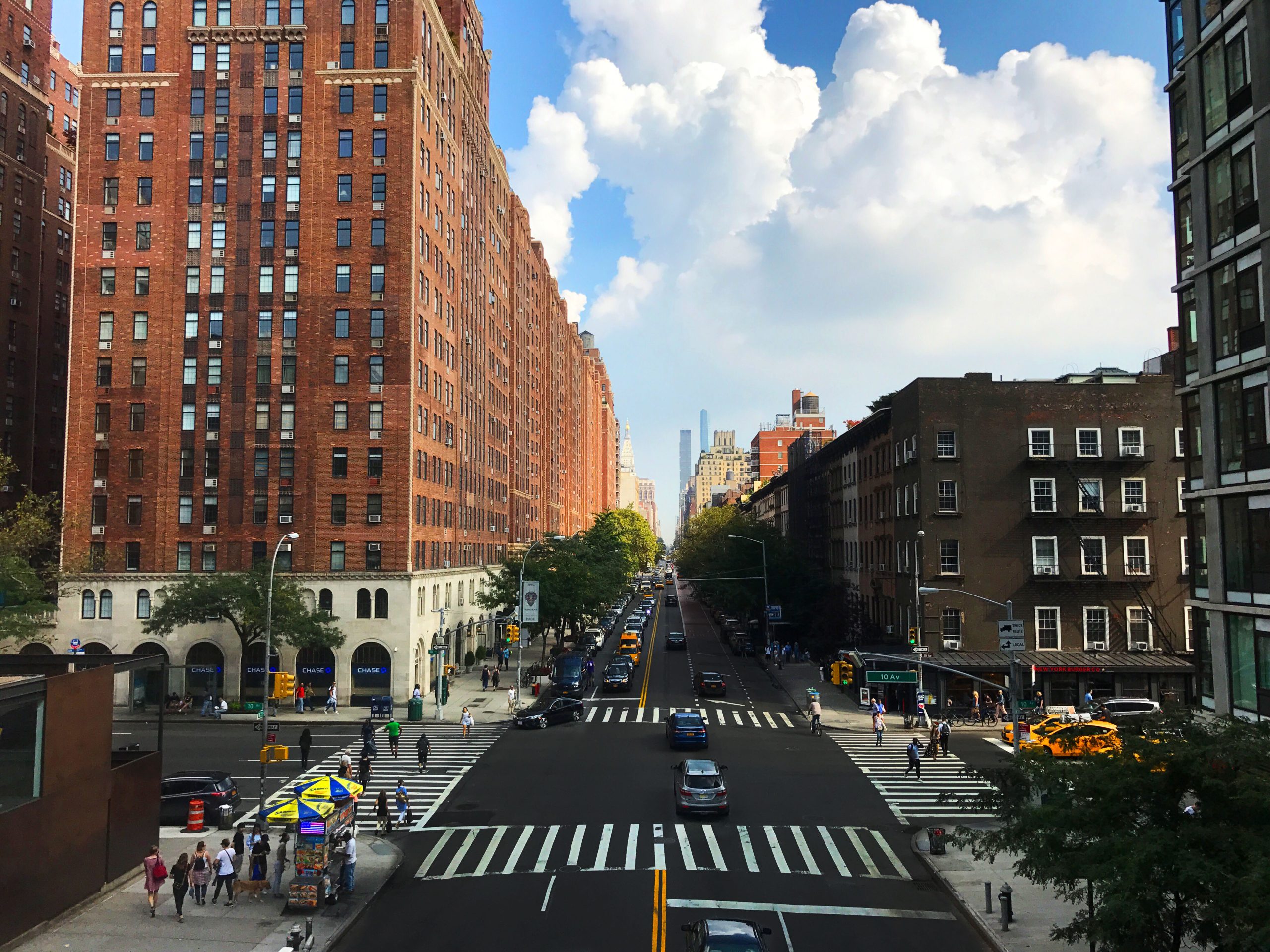 Fresh sealcoated roads in New York.